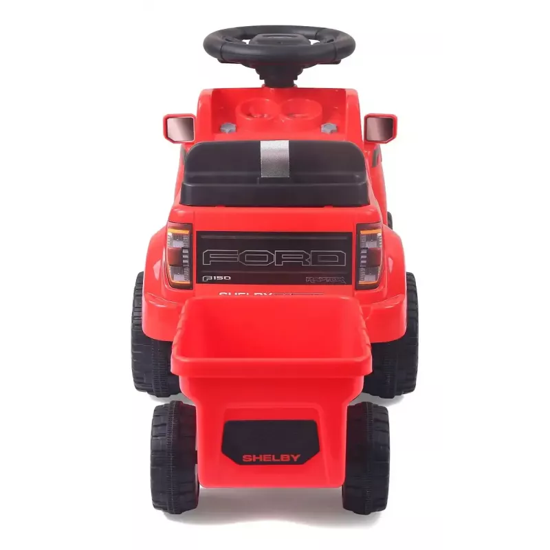 Samochód na akumulator Jamara Shelby Ford F-150 Raptor — zasilany bateriami, 1 miejsce, 4 koła, czarny/czerwony