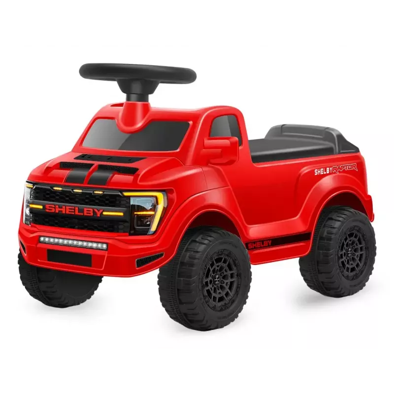 Samochód na akumulator Jamara Shelby Ford F-150 Raptor — zasilany bateriami, 1 miejsce, 4 koła, czarny/czerwony