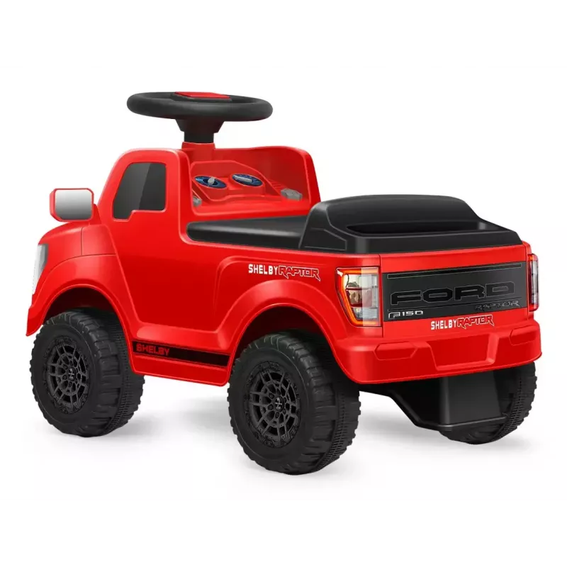 Samochód na akumulator Jamara Shelby Ford F-150 Raptor — zasilany bateriami, 1 miejsce, 4 koła, czarny/czerwony