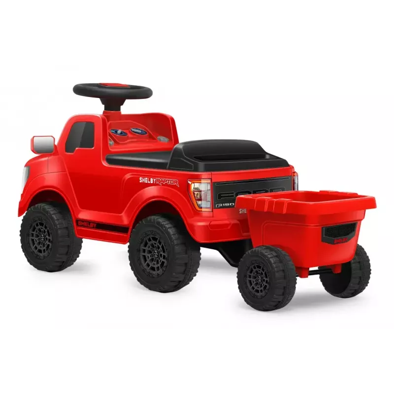 Samochód na akumulator Jamara Shelby Ford F-150 Raptor — zasilany bateriami, 1 miejsce, 4 koła, czarny/czerwony