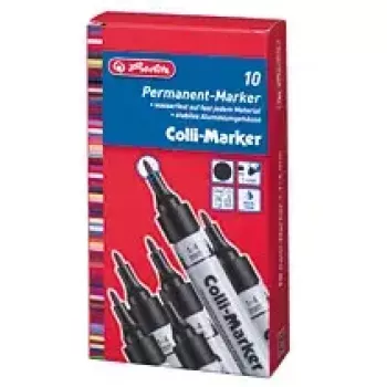 Marker permanentny Herlitz 08860603 Czarny 10 szt.