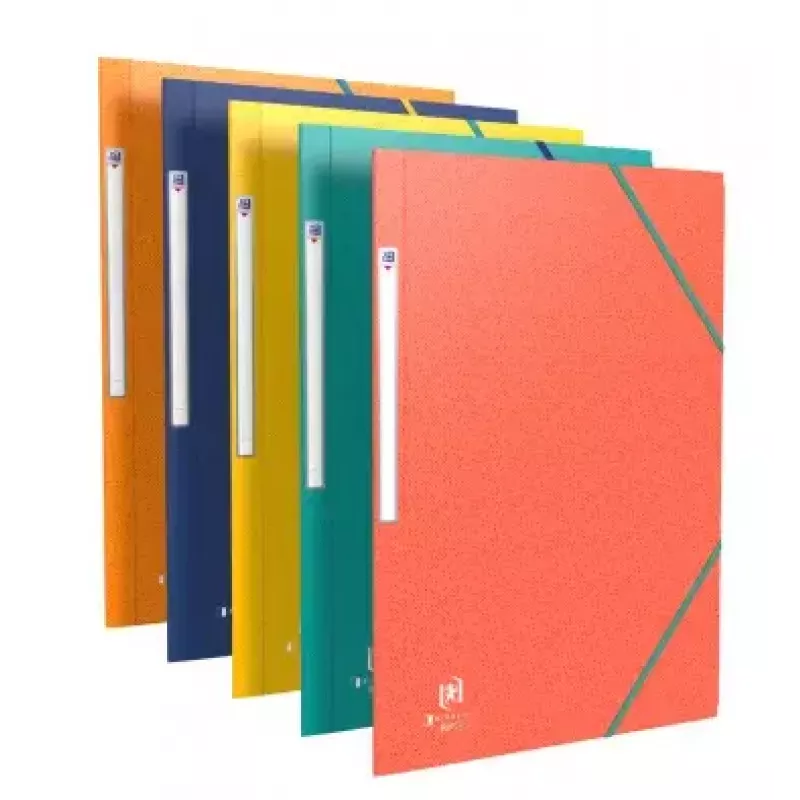 ELBA Boston Corner Elastic Folder, A4, Assorted, Card 0.5mm, z zakładką do etykietowania - 10 sztuk (120515.20)