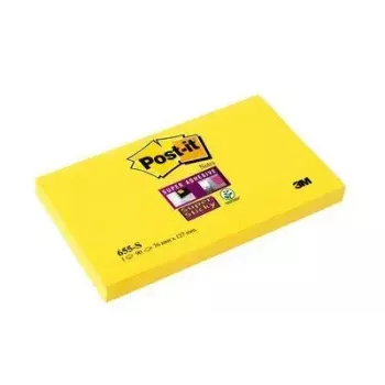 Karteczka samoprzylepna Post-It Papier Prostokątna Żółta 90 arkuszy Samoprzylepna 3M