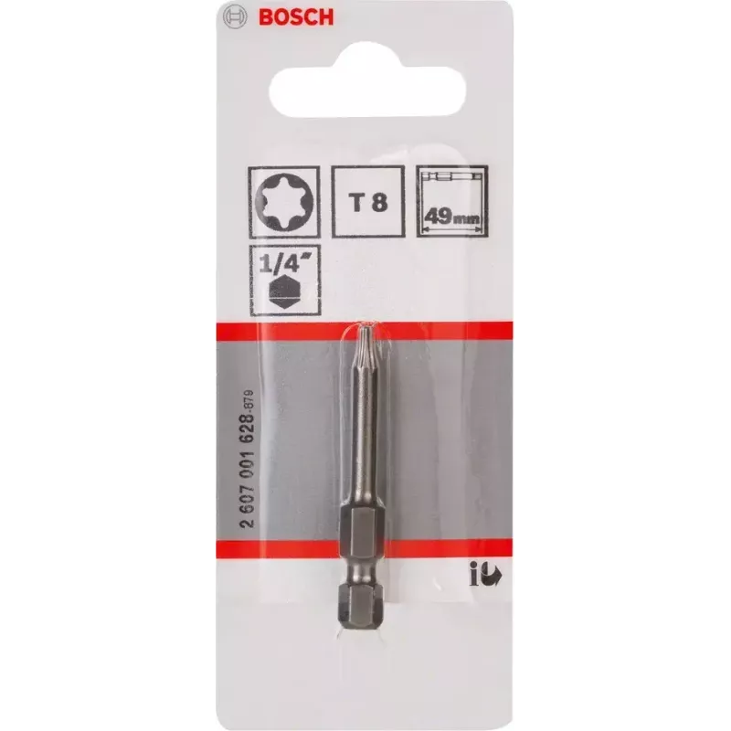 Końcówka wkrętakowa Bosch 2607001628 T8 ekstra twarda 49 mm