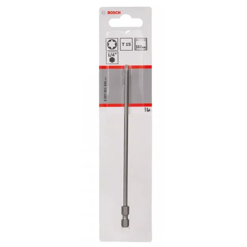 Bit wkrętakowy Bosch 2607001666 T15 Extra Hard 152 mm Sześciokątny