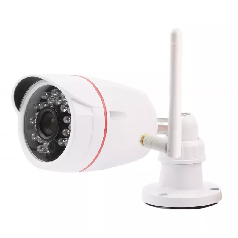 IP kamera bezpieczeństwa typu bullet Olympia OC 1280P — Zewnętrzna, 1280×720, 3,6 mm, 60° pole widzenia, montaż sufitowy/ścienny, przewodowa i Wi‑Fi