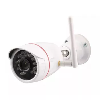IP kamera bezpieczeństwa typu bullet Olympia OC 1280P — Zewnętrzna, 1280×720, 3,6 mm, 60° pole widzenia, montaż sufitowy/ścienny, przewodowa i Wi‑Fi