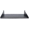 Intellinet 19-calowa półka wspornikowa, 2U, montaż przedni 2-punktowy, głębokość 250 mm, maks. 25 kg, czarna, trzyletnia gwarancja