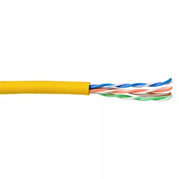 Kabel krosowy ACT CAT5E U/UTP linka żółty 100 m