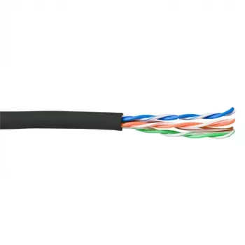 Kabel krosowy ACT CAT5E U/UTP linkowy czarny 100 m