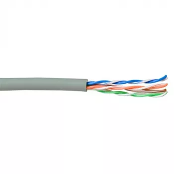 Kabel krosowy ACT CAT5E U/UTP linka szary 100m