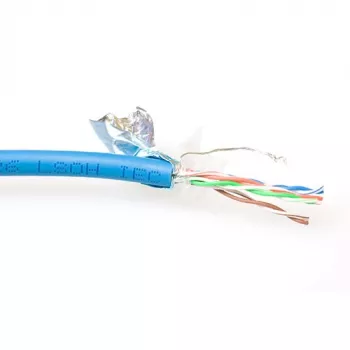 Kabel krosowy ACT CAT5E F/UTP LSZH skrętka niebieski 100 m