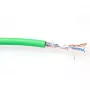 Kabel krosowy CAT5E F/UTP LSZH linka ACT FP770H zielony 100 m