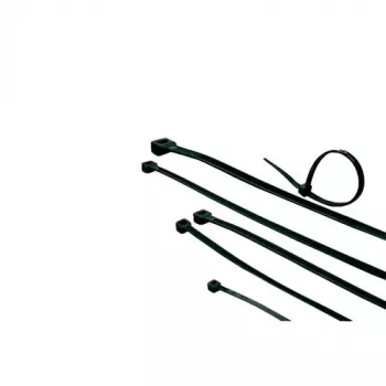 ACT Opaski zaciskowe - czarne, długość 450 mm, szerokość 8,0 mm, opaska zaciskowa wielokrotnego użytku, nylon, czarny, -40–85 °C, 450 mm, 8 mm