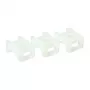 ACT opaska zaciskowa montażowa śrubowa, Transparentny, Biały, Nylon, 100 szt., 23 mm, 16 mm, 9 mm