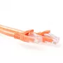 ACT pomarańczowy kabel krosowy U/UTP CAT6A 1 metr z bezproblemowymi złączami RJ45