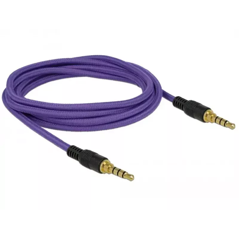 Kabel audio 3,5 mm DeLOCK 85599 2 m fioletowy