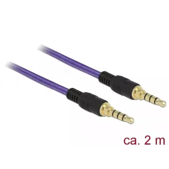 Kabel audio 3,5 mm DeLOCK 85599 2 m fioletowy