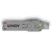 Lindy Klucz do blokady portu USB typu A, zielony, Klucz do blokady portu, USB typu A, zielony, Akrylonitryladienostyren (ABS), 1 szt., Polietylenowa torebka