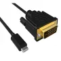 Kabel konwersji ACT USB Type-C na DVI męski 4K/30Hz, 2 metry