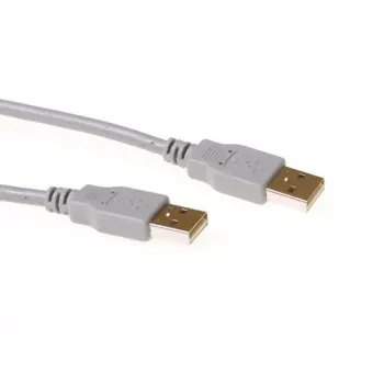 USB 2.0 A męski - USB A męski kość słoniowa 2,00 m ACT SB2502