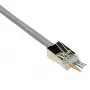 Modułowy złącze ekranowane ACT RJ45 (8P/8C) CAT6 easyconnect do kabla okrągłego z przewodami litymi lub linkowymi
