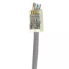 Modułowy złącze ekranowane ACT RJ45 (8P/8C) CAT6 easyconnect do kabla okrągłego z przewodami litymi lub linkowymi