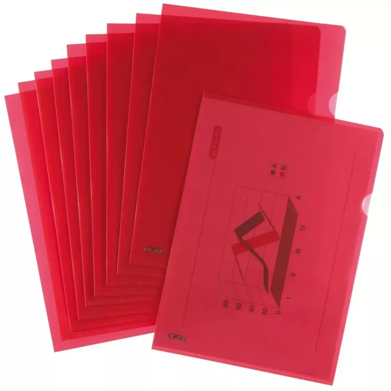 Folder Herlitz 50009091 Polipropylen (PP) Czerwony A4