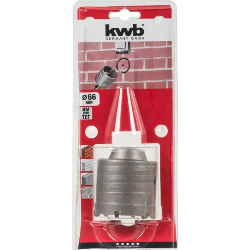 Wiertło pilotowe KWB 175166 6,6 cm do betonu, granitu, marmuru