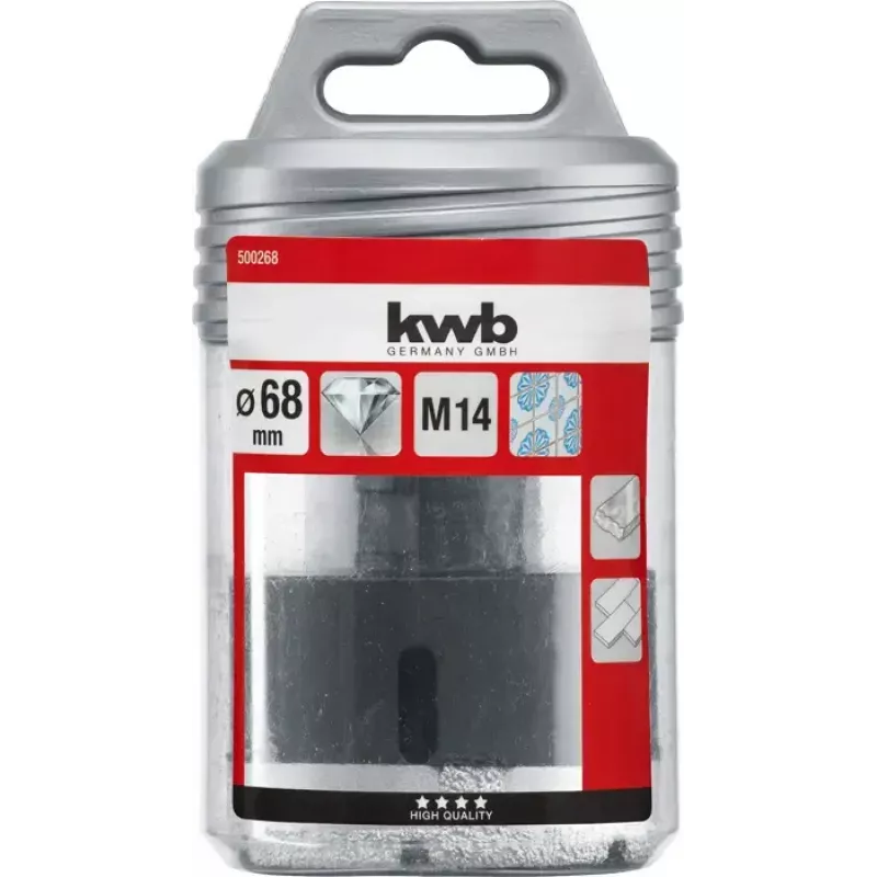 Wiertnica diamentowa KWB 500268 do szlifierki kątowej 6,8 cm ceramika