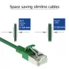 ACT zielony 0,25 m kabel krosowy LSZH U/FTP CAT6A do centrów danych slimline z wtykami RJ45