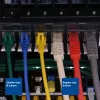 ACT żółty 3 meter LSZH U/FTP CAT6A datacenter slimline patch kabel snagless z wtykami RJ45