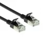 ACT Czarny 3 metry LSZH U/FTP CAT6A datacenter slimline patch kabel snagless złączki RJ45