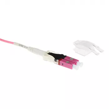 ACT 0.5 metra wielomodowy kabel światłowodowy 50/125 OM4 Polarity Twist ze złączami LC