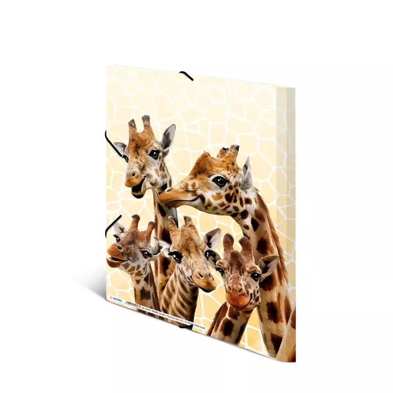 Konwencjonalna teczka na dokumenty HERMA Giraffe friends Polipropylen (PP) Wielokolorowy A4