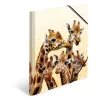 Konwencjonalna teczka na dokumenty HERMA Giraffe friends Polipropylen (PP) Wielokolorowy A4