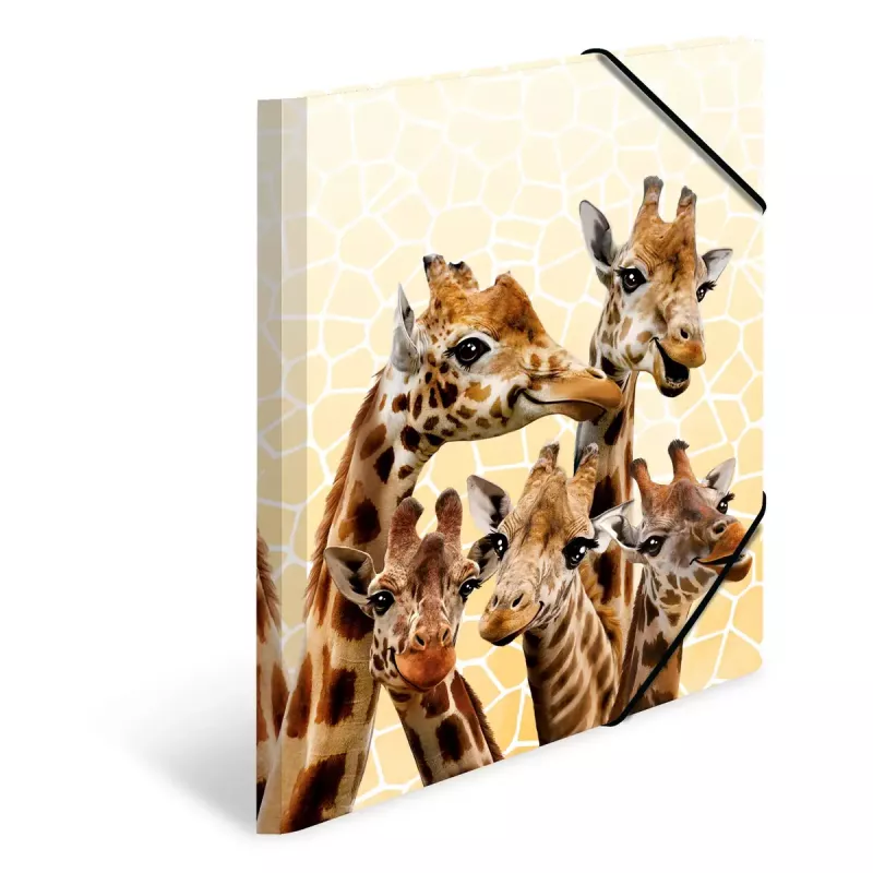 Konwencjonalna teczka na dokumenty HERMA Giraffe friends Polipropylen (PP) Wielokolorowy A4