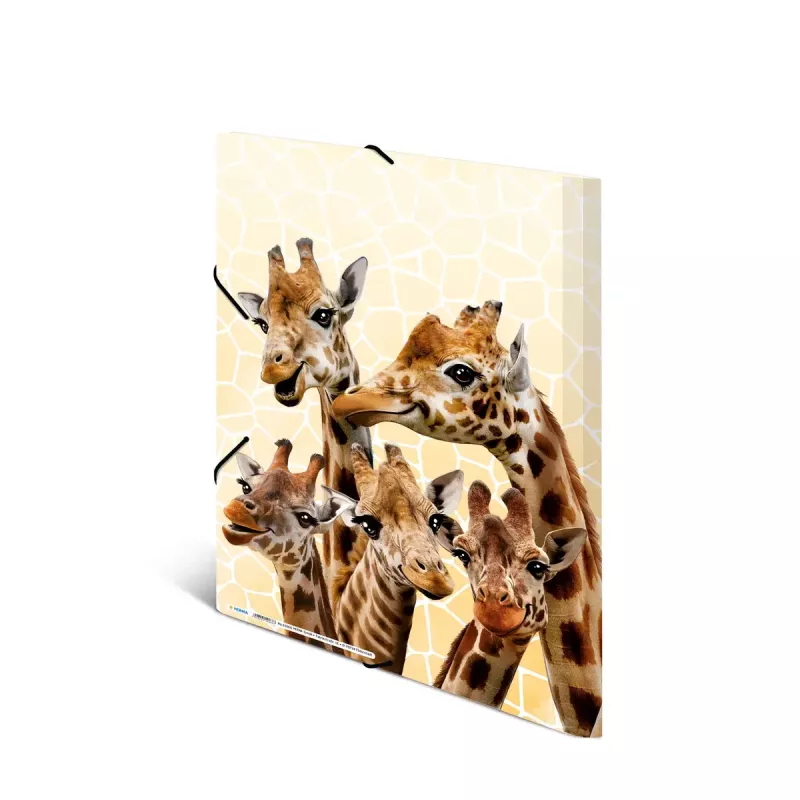 Tradycyjna teczka na dokumenty HERMA Giraffe Friends Polipropylen A3