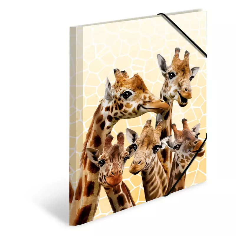 Tradycyjna teczka na dokumenty HERMA Giraffe Friends Polipropylen A3