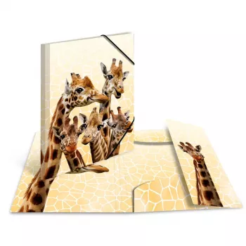 Tradycyjna teczka na dokumenty HERMA Giraffe Friends Polipropylen A3