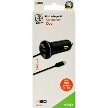 Ładowarka do urządzeń mobilnych 2GO 797169 Uniwersalna Czarna Gniazdo zapalniczki Samochodowa 12/24V