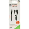 Kabel Lightning 2GO 797155 1,5 m czarny USB B USB C Micro-USB B