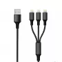 Kabel Lightning 2GO 797155 1,5 m czarny USB B USB C Micro-USB B