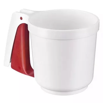 Sito do mąki Westmark 32142270, plastikowe, białe, Ø 10,8 cm, wysokość 110 mm