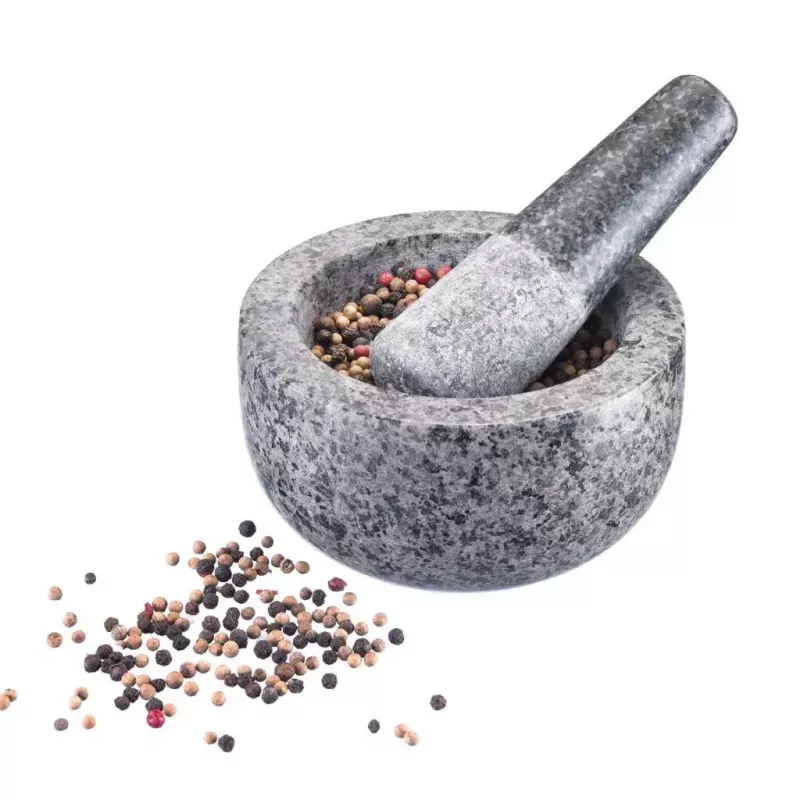 Moździerz z tłuczkiem Westmark Granit Szary — Granit, Ø 13 cm, 131×131 mm
