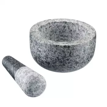 Moździerz z tłuczkiem Westmark Granit Szary — Granit, Ø 13 cm, 131×131 mm