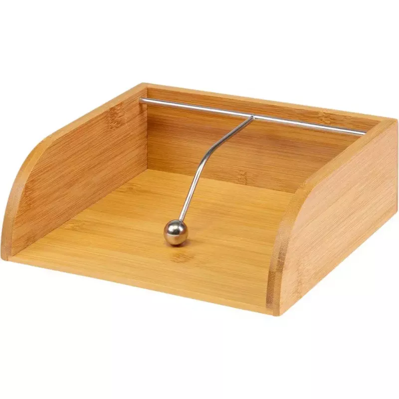 Serwetnik Westmark Tapas + Friends Wood, bambus i stal, 330×330 mm