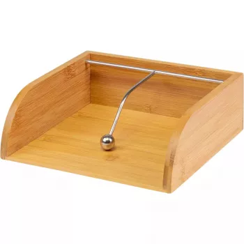 Serwetnik Westmark Tapas + Friends Wood, bambus i stal, 330×330 mm