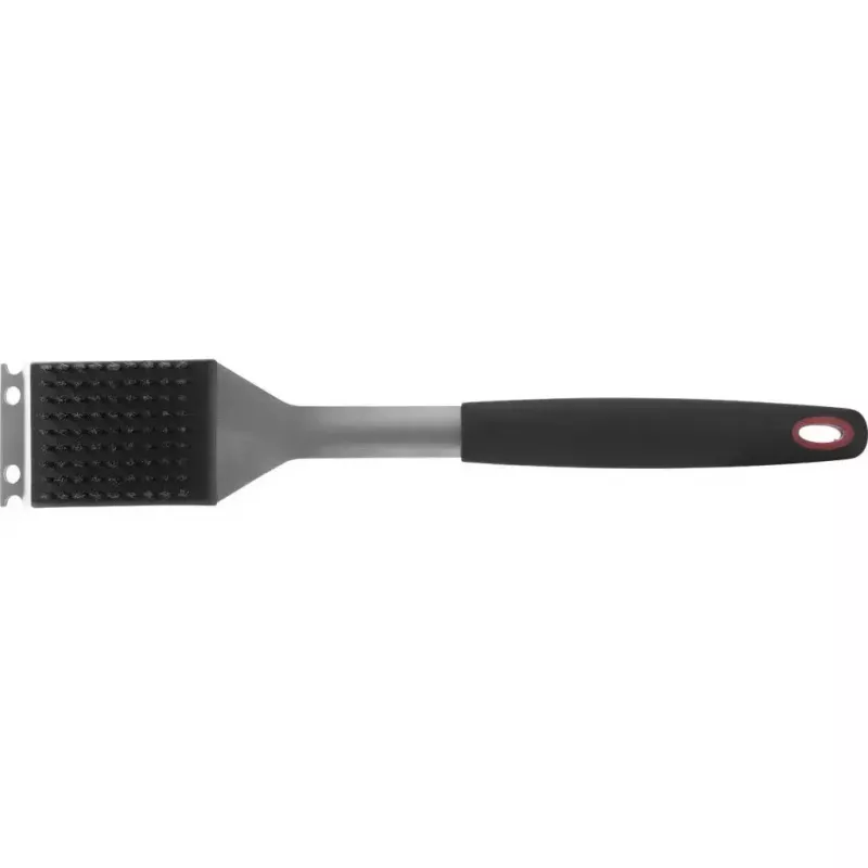 Szczotka do czyszczenia grilla zewnętrznego Westmark 15072280 — włosie ze stali nierdzewnej, uchwyt PP/TPE, 65×385×35 mm
