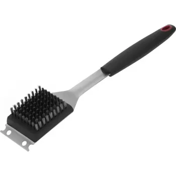 Szczotka do czyszczenia grilla zewnętrznego Westmark 15072280 — włosie ze stali nierdzewnej, uchwyt PP/TPE, 65×385×35 mm